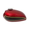 Honda CB550 CB550K 1974-75 Cherry And Black Painted Petrol Gas Tank Steel +Cap