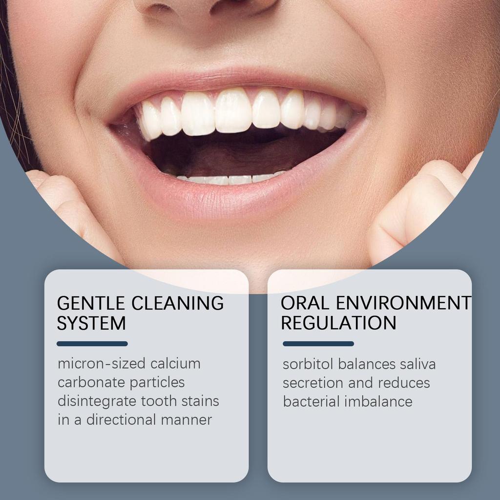Dentifricio Sbiancante Rimuove Placca Dentale Riduce il Tartaro Allevia la Sensibilità delle Gengive Alito Fresco Dentifricio alla Menta 85g
