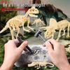 Tyrannosaurus Dinosaur Excavation Kit: Skeleton Fossil Assembly & Gemstone Dig Toy for Kids