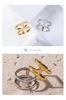 [Cisst Liber] Hawaiian Jewelry Ring for Men and Women, H-Shaped, Hawaiian Brand, Surgical Stainless Steel, Hypoallergenic, Gold (Gold, Size 13 (Inner