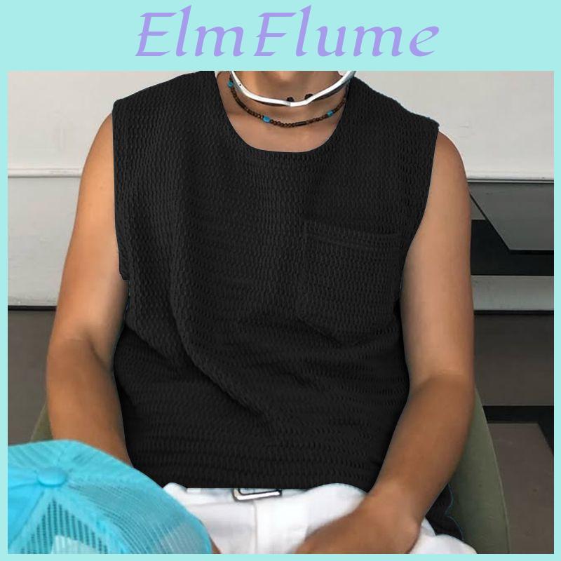 Men Sleeveless Summer Texture Incerun Loose Casual Tank Tops Vest