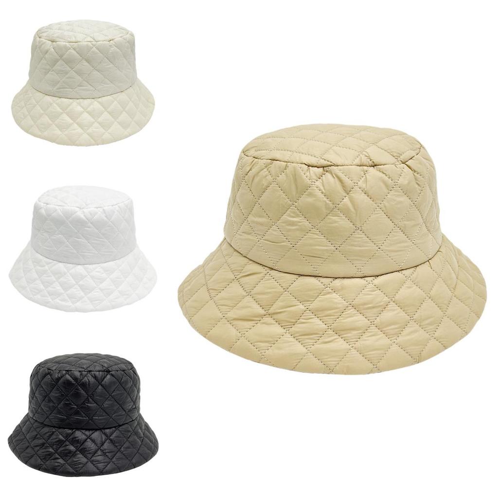 Minimalist Winter Bucket Hat For Women With Warmth And Sun Protection In Polyester Fabric