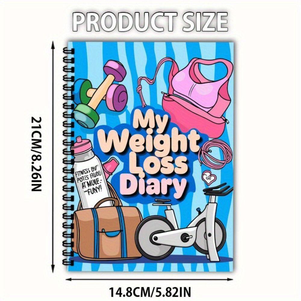 104 Pages Weight Loss Plan Book 12 Weeks Diet Meal Notepad High Quality Fitness Journal Health