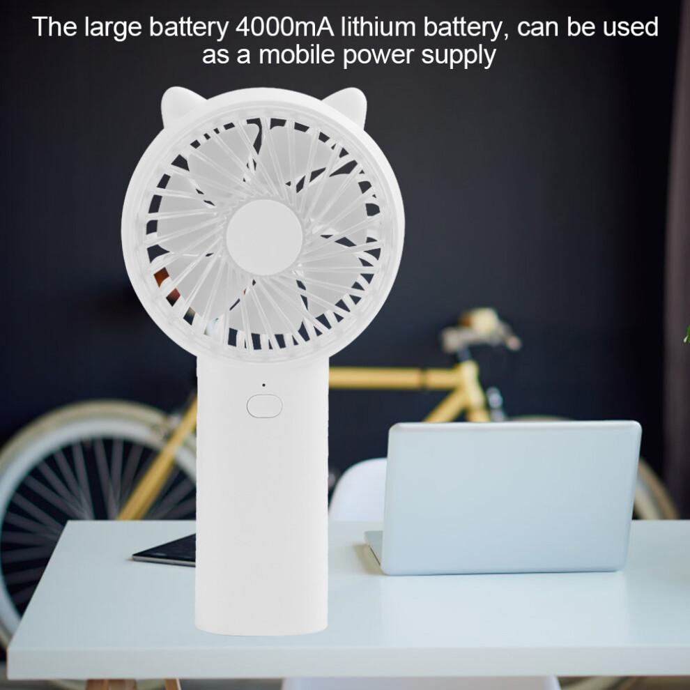4Speed Adjustable Lightweight Handheld Fan, Portable Battery Operated Fan With Creative Design And Powerful Wind Performance For Indoor Outdoor Use