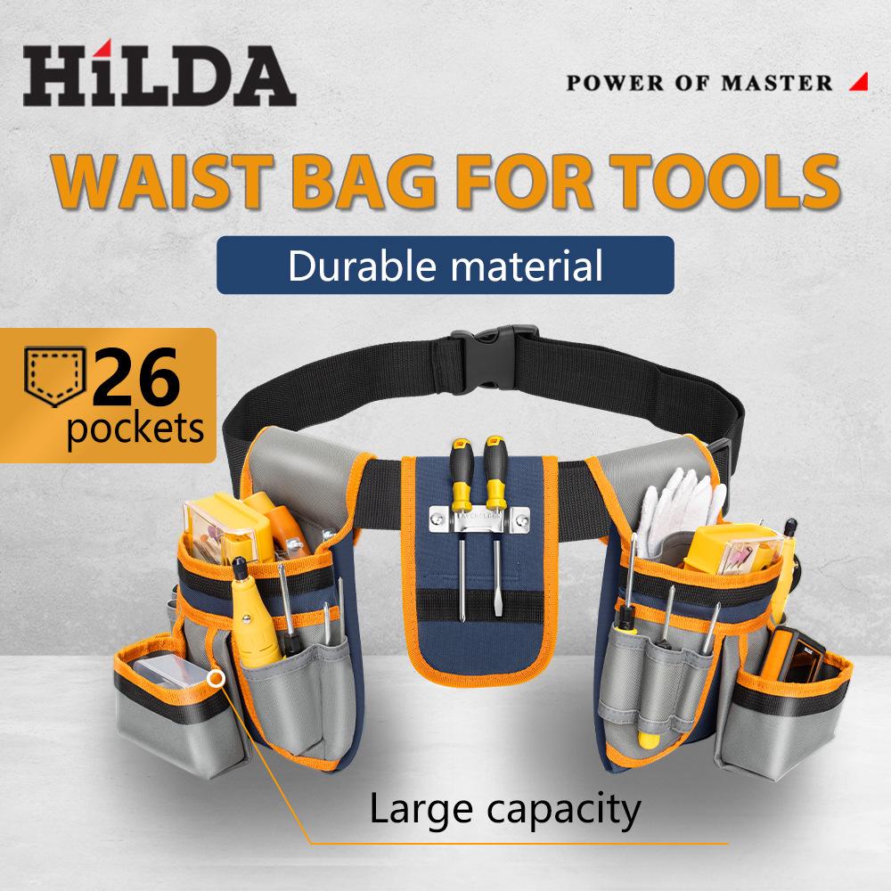 Multifunctional Wear-Resistant Canvas Waist Tool Bag