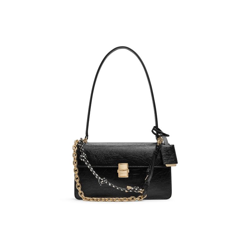 Charles & Keith Small CK 26 Spring Elegant Commuter Knot Chain PU Shoulder Bag Medium Women Bags CK2-20701632