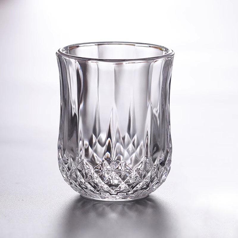 2pcs Diamond Painting Wine Glass Set Juice Whiskey Cocktail Drinking Glasses Household Party Drinkware Transparent Wedding Gifts