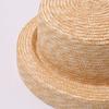 New Vintage Hepburn Style Flat Top Sun Hats Women Summer Desiger Handmade High Top Straw Hat Leisure Travel Holiday Beach Hat