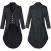 Gothic Medieval Steampunk Coat Trench Vampire Magician Men's Steampunk Halloween