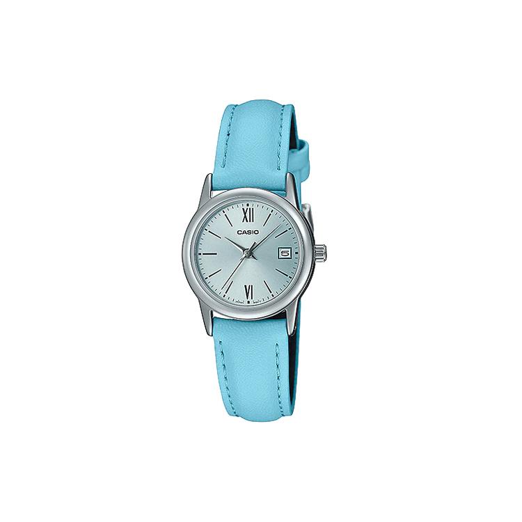 CASIO Women s Standard Series Silver Watch LTP-V002L-2B3 LTP-V002L-2B3 Blue Dial