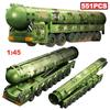 551PCS Military DF-61 Intercontinental Ballistic Missile Vehicle Truck Building Blocks Model Bricks WWII Toys Birthday Gifts Boy