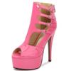 Sexy Ultra High Heels Ankle Boots For Women Summer Shoe Platform Pumps Luxury Red White Stripper Dance Shoes Female Large Size