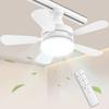 Duct Rail Use Ceiling Fan Tatami Mat E26 LED Fan with 5 DC Quiet Color Temperature Easy No Construction Air Heat E26 Rail Socket Switch Memory For