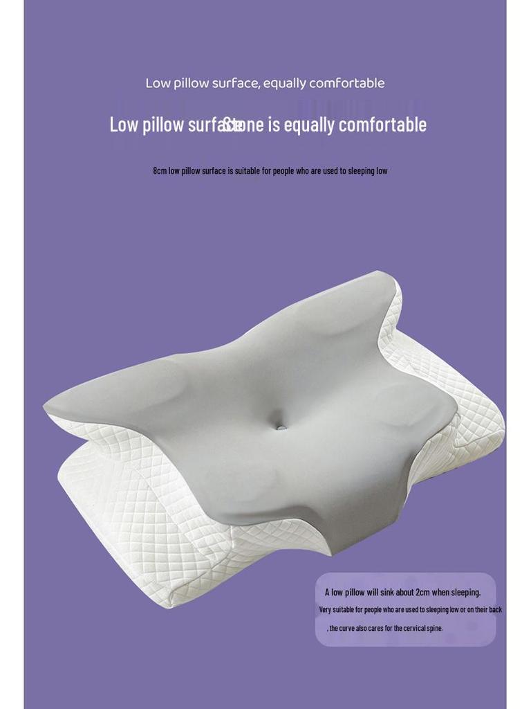 Poduszka na kark z pianki memory w kształcie motyla - Ergonomiczna poduszka wspierająca odcinek szyjny