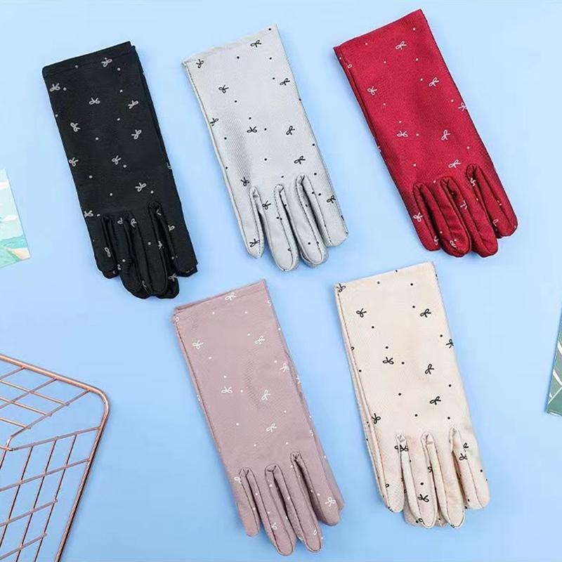 Damen Fahrhandschuhe Sonnenschutzhandschuhe Damen Sommer Atmungsaktive Elastische Sonnenschutzhandschuhe für Dame Mädchen