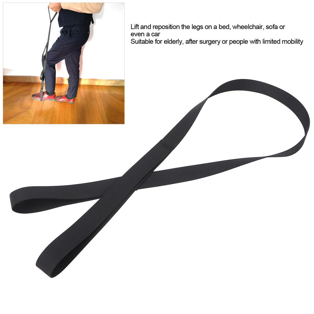 Nylon Leg Lifter Strap Postoperative Recovery Long Band Mobility Aid for Car Bed Couch
