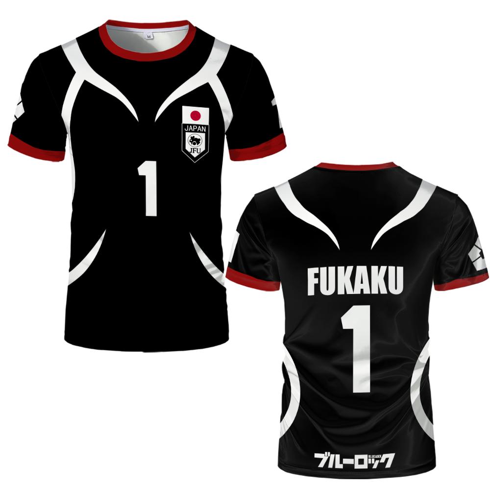 Mens Anime Jersey Blue Lock Sae Itoshi Role Playing 3d Print T-shirt Men Women Fashion Oversized Short Sleeve T Shirt Breathable