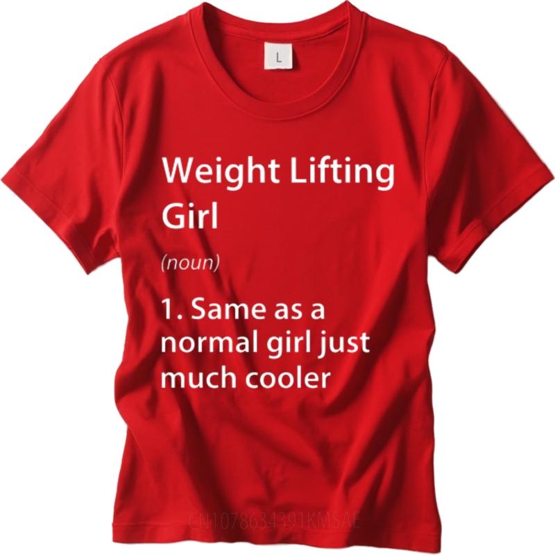 

Crew Neck Tshirt Rock For her summer tshirt Cotton Weight Lifting Girl Definition Cool Trendy Unisex tops Quick Dry Shirt S