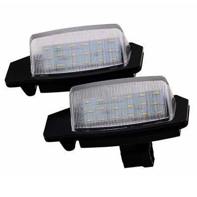 2 ks/sada LED světlo na registrační značku pro Mitsubishi Lancer Sportback Outlander s vestavěným Canbus ovladačem