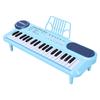 37 Tasten Kinder Keyboard Klavier mit Mikrofonständer Musikspielzeug Tragbares Elektronisches Klavier für Früherziehung Blau