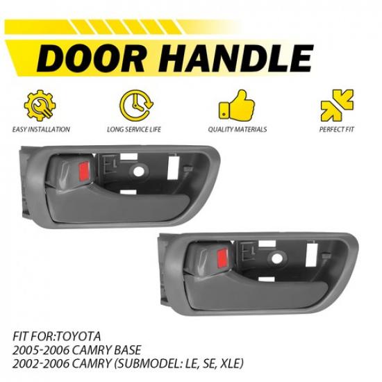 2X Inner Door Left Handle Armrest For 2002-2006 Toyota Camry EOOH