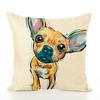 Pet Cute Dog Pillow Case Throw Pillow Cover Sofa Cushion Cover Home Office Decor