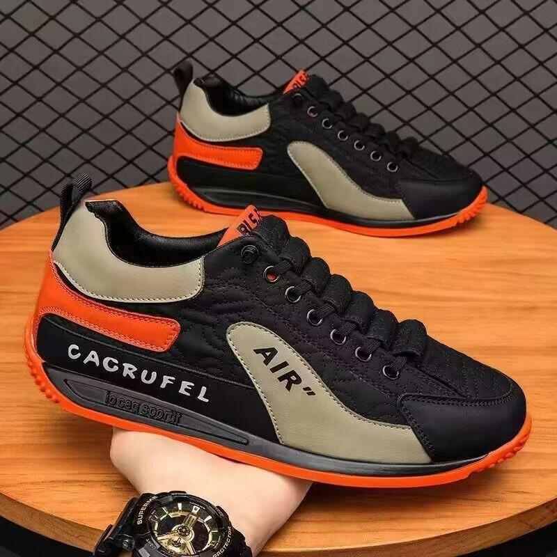 Herrenschuhe Frühling und Herbst neu niedrig geschnitten weichsohlig Ein-Pedal Mode Trend Freizeitsportschuhe Laufschuhe