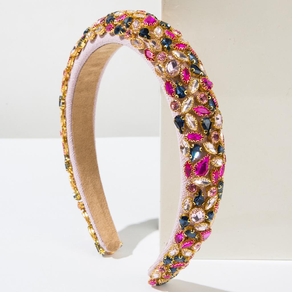 New Style Fashionable Hairband - Multi-color Heavy-duty Exquisite Headwear, Dazzling Ballroom Hair Accessory for Women