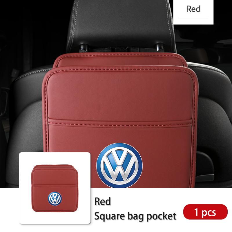 Portable Car Foldable Trash Can Hanging Stuff Storage Case For Volkswagen VW Scirocco Passat Polo B5 B6 B7 CC Tiguan Sharan 5HDSA