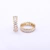 18K Gold Plated Geometric Zircon Ring – Luxurious European & American Style