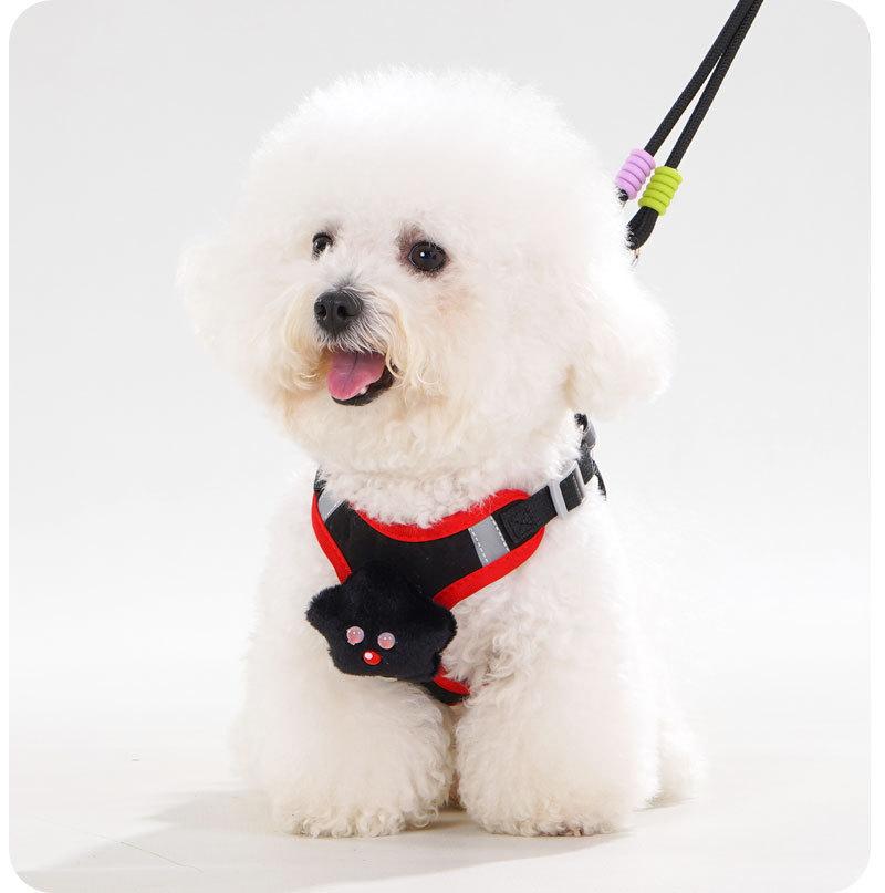 Puppy Leash, Vest Style, Small Dog, Teddy Bichon Frise Special Chest and Back Strap, Puppy Chain, Dog Leash