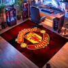 Tappeto Man Utd per Soggiorno Camera da Letto Casa Decorazione Divano, Tappetino Antiscivolo per Giochi Bambini