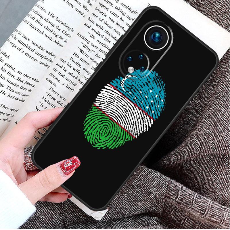 Uzbekistan Flag Coat Of Arms Case For Honor Magic 8 Pro 5 6 7 Lite Honor 400 200 50 70 90 X9d X9c X9b X9a X8b Win RT Cover
