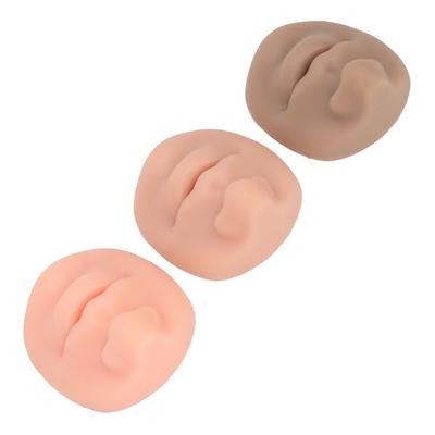 3 Colors Fake Nose Model Silicone Flexible Human Nose Mouth Model for Pierce Practice