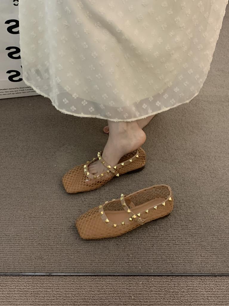 XINZHOU Temperament Gentle Design Sense Commuting Single Shoes Women's Shoes 2025 Chinese New Year with Skirt Evening Grandma Shoes