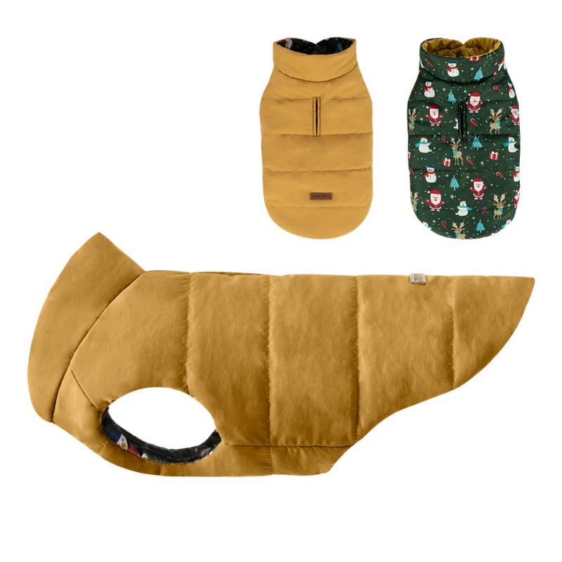 Reversible Winter Dog Vest Small Medium Breeds - Windproof Warm Pet Coat Casual Style 6 Sizes