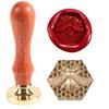 Wax Seal Stamp Kit 3D Bee Stamp with Vintage Wooden Handle for Envelopes Wedding Bottle, Sealing Wax Stamps with Deep-Relief Patterns Beeswax Wrap