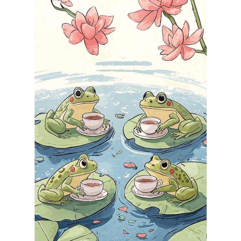 

Ретро Японские Мультфильмы Животные Иллюстрация Постер Волна Панда Кот Пингвин Милые Животные Принты Детская Комната Детская Комната Холст Искусство 21cm×30cm NoFrame