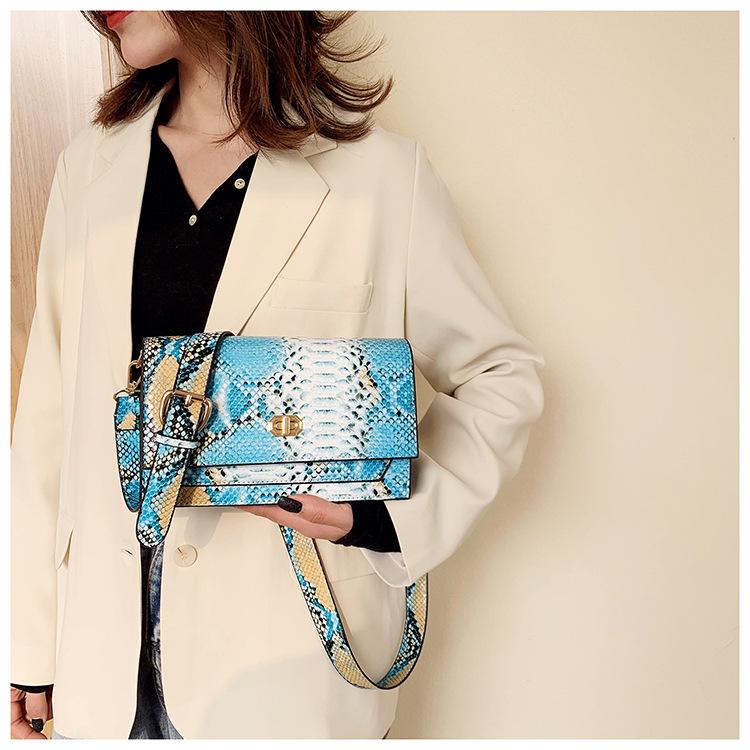 SCIONE Bag Women 2020 New Fashion Pu Snake Pattern Women Bag Shoulder Bag Women Messenger Bag