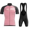 2026 Poc Fahrrad Set Fahrrad Team Kurzarm Trikot Ciclismo Männer Radtrikot Sommer Atmungsaktiv Fahrrad Kleidung Set