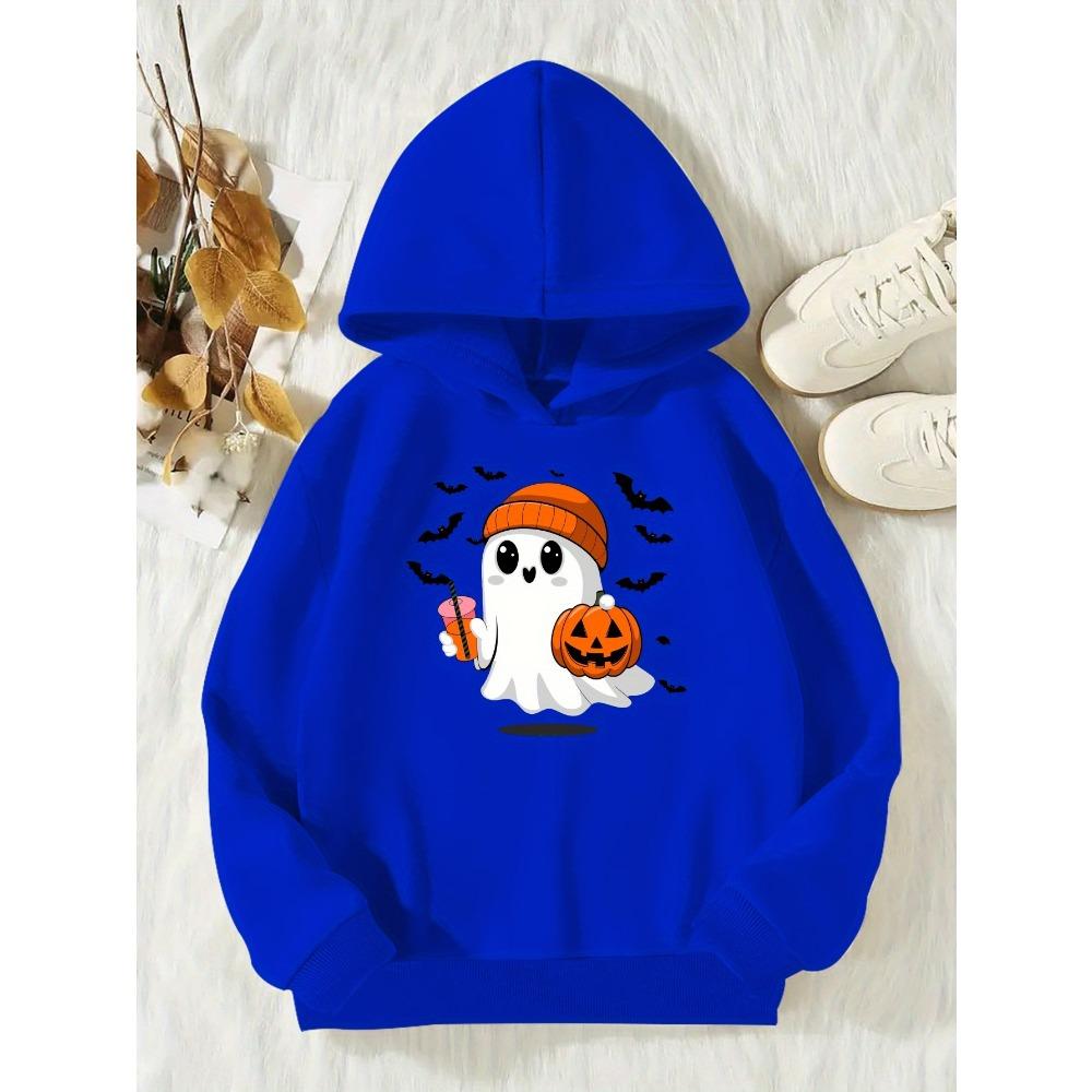 Halloween Girls' Casual Long-Sleeve Hoodie, Autumn And Winter Sports Top for Girls Outdoor Hoodie