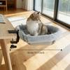 Sunken Design Cat Desk Hammock Space-Saving Cat Perch Soft Cat Table Bed  Home Office Desk