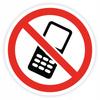 Naklejka informacyjna - Zakaz używania telefonu 20