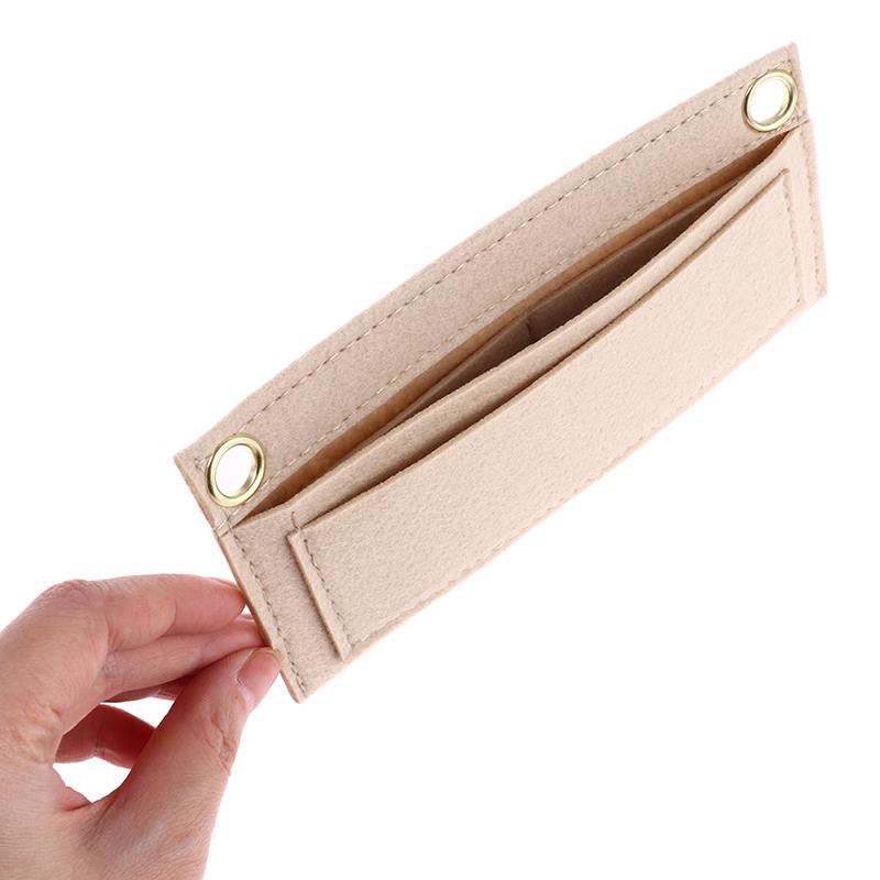 Felt Wallet Bag Liner Card Package Internal Layer Retrofitted Crossbody Bag Chain Inner Container Organzier