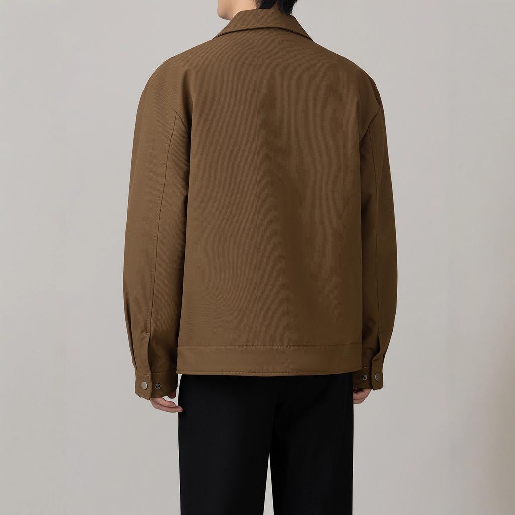 Frühling und Herbst Neue Herren Revers Executive Jacke Lässig Mode Vielseitiges Oberteil High-End Lockerer Mantel