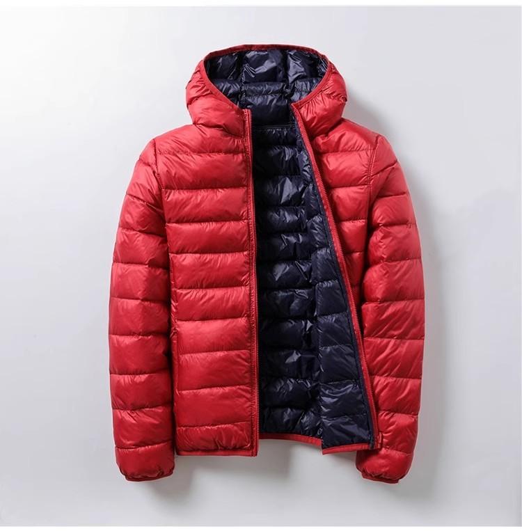 Women Double Side Jacket Hooded Windbreakers Design Lightweight Warm Coats