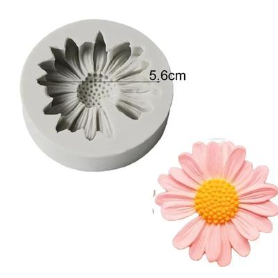 Moules de Forme Créatifs DIY Petit Moule Fleur Marguerite Fraîche Soleil Moule en Silicone Aromathérapie Époxy Savon Bougie Outils de Pâtisserie DIY