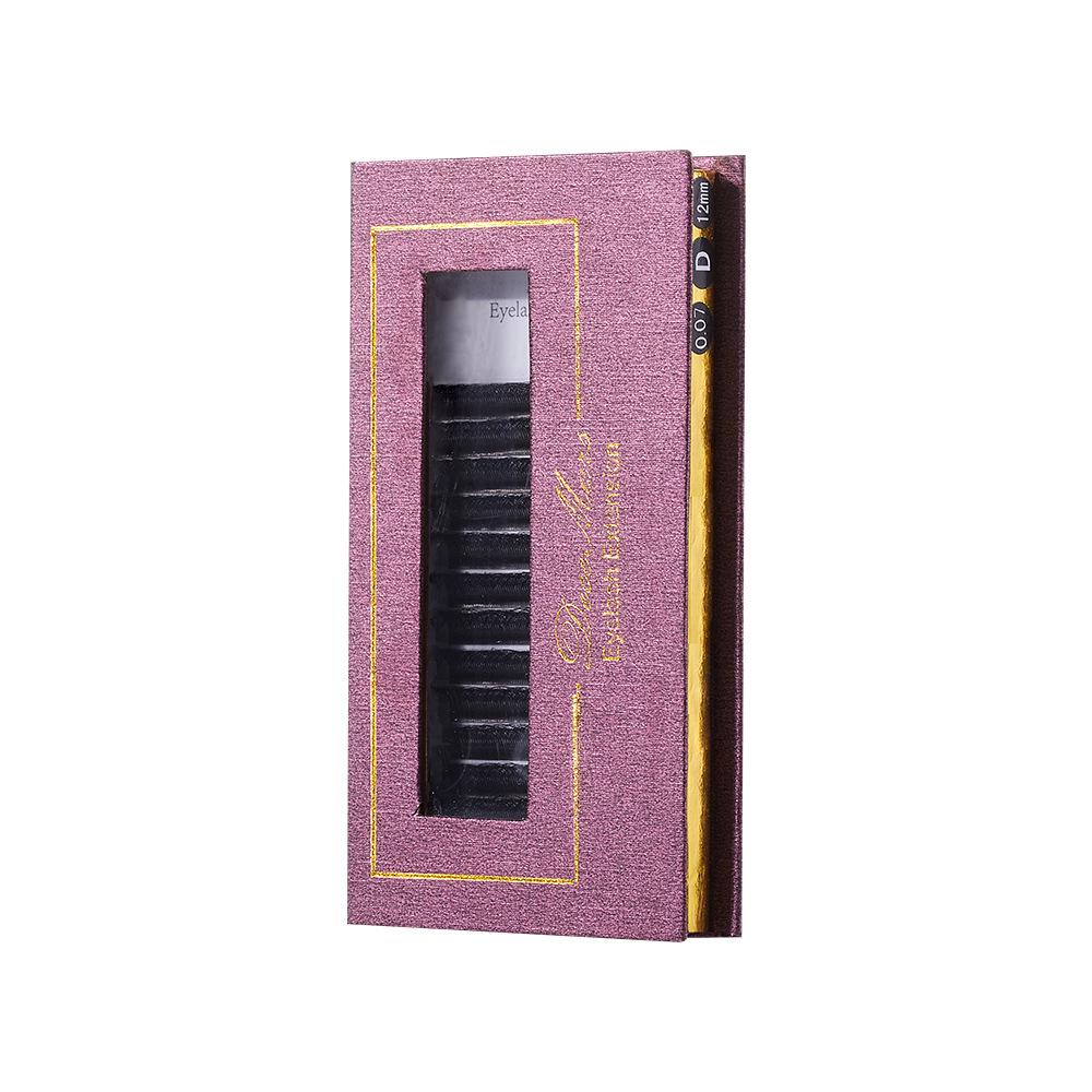 DeceMars 5D Four-Leaf Clover Grafted Eyelashes - Soft, Natural, Dense, and Long-Lasting. Brown DD 0.07 13 мм
