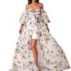 26 Cross-border European and American Tube Top Sexy Long Evening Dress Fashion Suspender High Sense Split Elegant Dress Dress