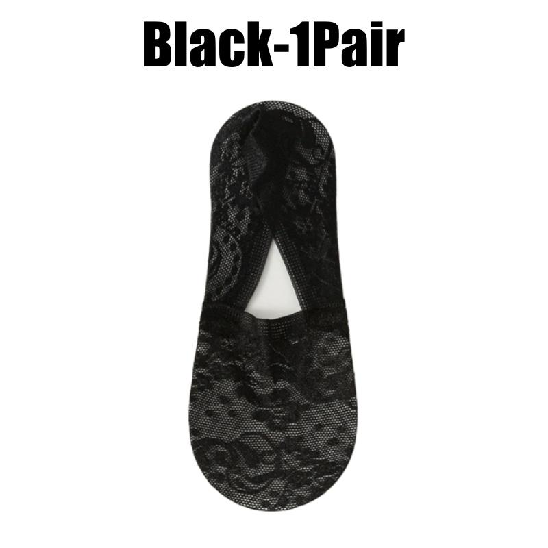 Non Slip Heel Ladies Lace Boat Socks Pure Cotton Breathable Low Cut Invisible Ankle Socks Women Summer Thin Casual Socks